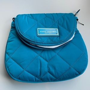 NWOT Marc Jacobs-turquoise quilted crossbody